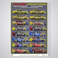 The Holden Privateers Lansvale Smash Repairs Commodore Limited Edition Print by Peter Hughes