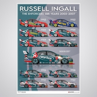 Russell Ingall &quot;The SBR Years&quot; 2003 - 2007 Limited Edition Print