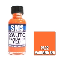 Auto Colour MANDARIN RED 30ml by SMS Paints