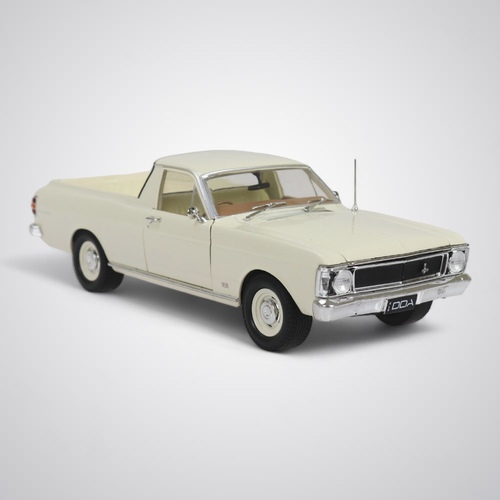 1:24 White 1969 XW Ford Falcon Ute Model Diecast Replica by DDA Collectibles