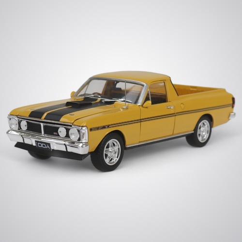 1:24 Scale Yellow Ochre 1971 XY GT Ford Falcon Ute Model Diecast Replica by DDA Collectibles