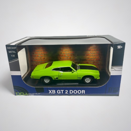 1:32 Scale Lime Twist Ford Falcon XB GT Hardtop Model Car by DDA Collectibles