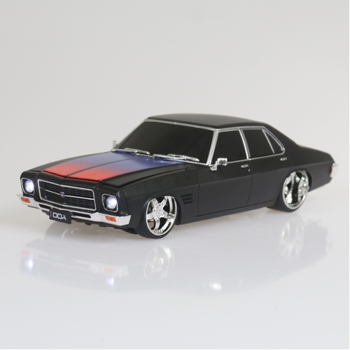 1:24 Scale Light Up Matte Black Holden HQ Custom Spectra Rides model car by DDA Collectibles