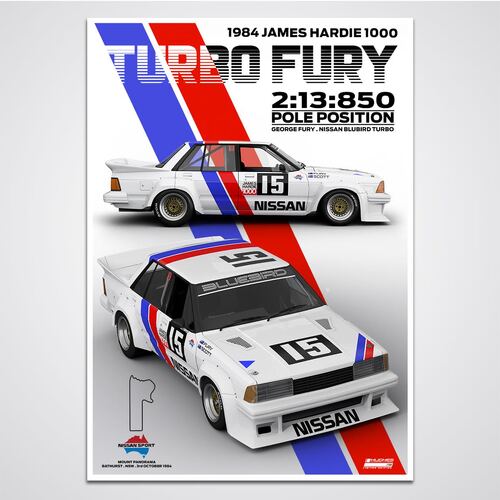 Peter Hughes Motorsport,George Fury 1984 James Hardie 1000 Pole Position Limited Edition Print