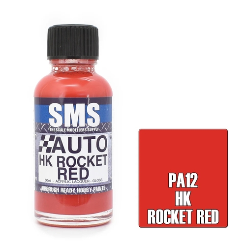 Auto Colour HK ROCKET RED (70's HOLDEN ENGINE) 30ml by SMS Paints