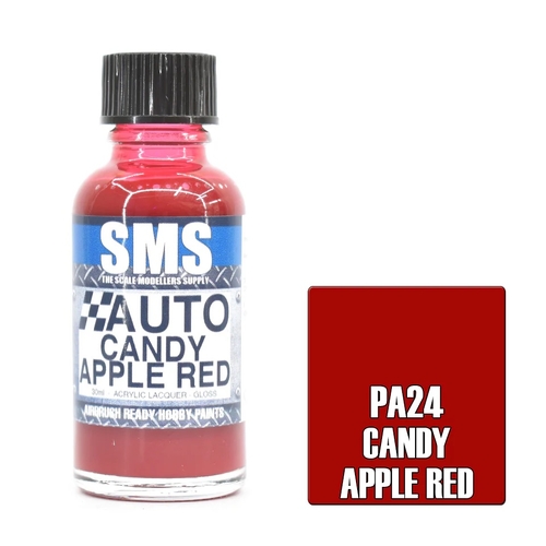 Auto Colour CANDY APPLE RED 30ml by SMS Paints