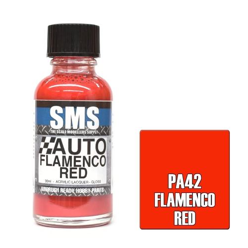 Auto Colour FLAMENCO RED 30ml by SMS Paints