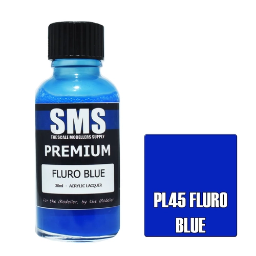 Premium FLURO BLUE 30ml by SMS Paints