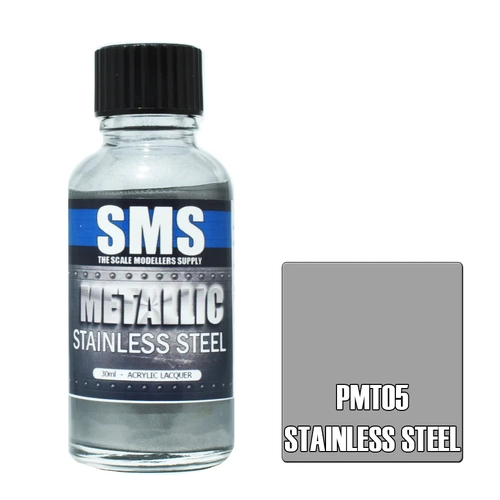 Metallic STAINLESS STEEL 30ml by SMS Paints