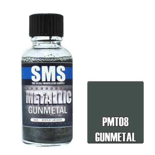 Metallic GUNMETAL 30ml by SMS Paints